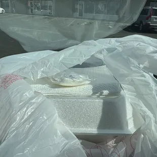 How a to-go plate looks