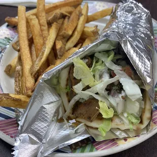 Gyro n fries