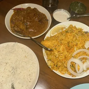 R-8. Chicken Biryani S-16. Basmati Rice L-12. Lamb Malabar