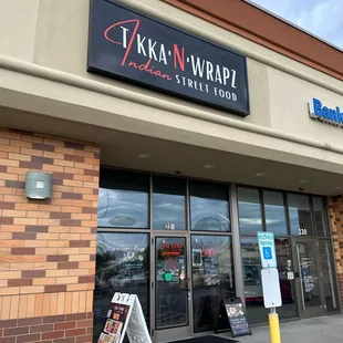 Front entrance to restaurant