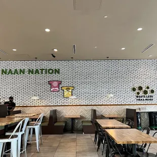 the interior of the restaurant