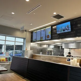 a man standing at the counter