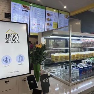 Ordering kiosk and lassi/drinks