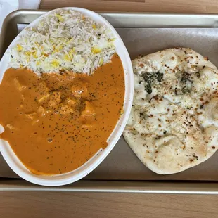 Chicken tikka Masala and Shak Naan!