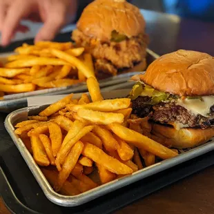 Duke city smash and Tikka chicken sandwich