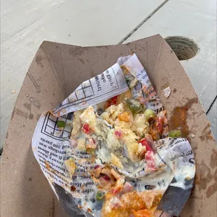 Tikka fries after demolishing
