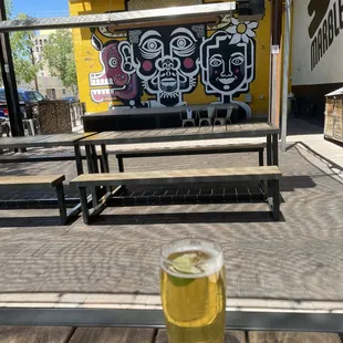 Ambience of Marble Brewery Patio