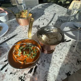 Butter chicken and rice