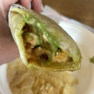 Chicken tikka kathi roll