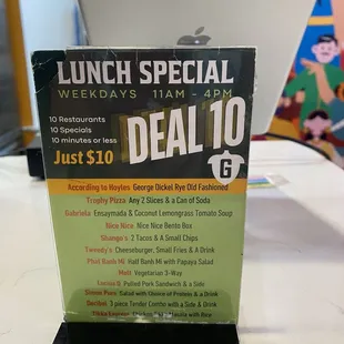 Lunch Meal deals throughout Gather all