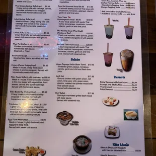 Updated menu.  I&apos;ve tried the Angel Curry and it was amazing. Definitely a good spot for Thai in the area!