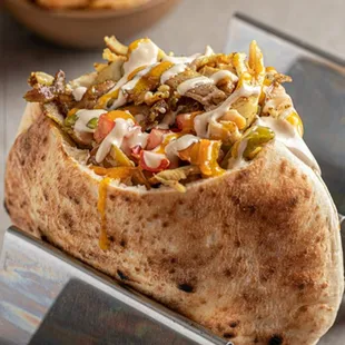 a tasty looking burrito
