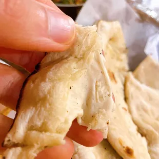 Raw/doughy regular naan