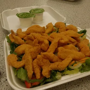 Catfish Salad $8.20 tax included