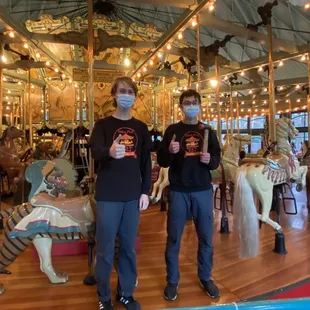Carousel operations staff, keeping everyone safe