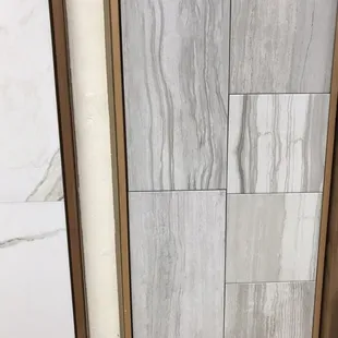 Porcelain tile samples in stock