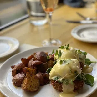 Benedict of the week on a potato pancake- amazing