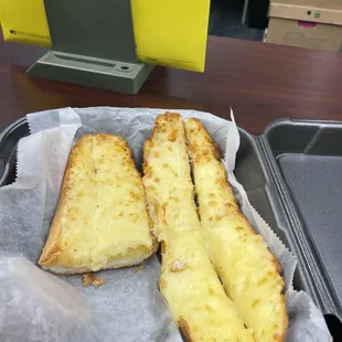 This is not Garlic Cheese bread just a bun with cheese on it