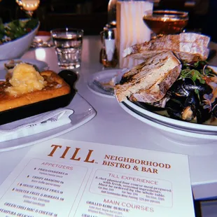 Castor-Iron Cornbread with Pei Mussels