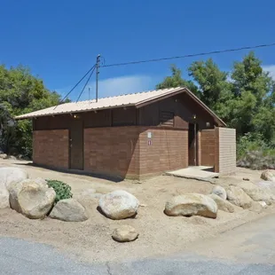 Bathroom facility building.