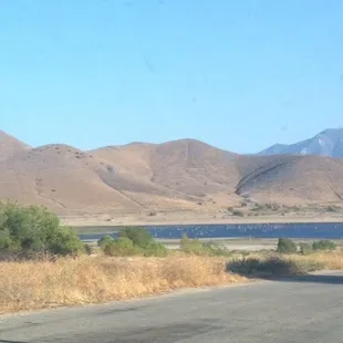 View of the lake from campground park. The lake is very low this year. The lake level should be back up in a few more years.
