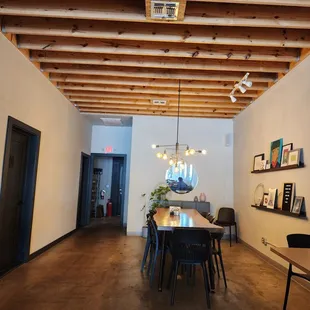 A view of the back of the restaurant.