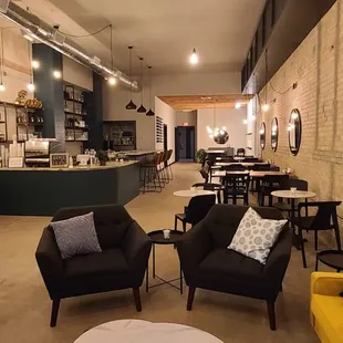 the interior of the restaurant