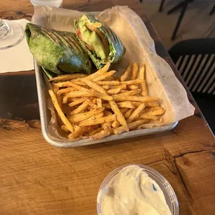 This was the veggie wrap another satisfied customer.