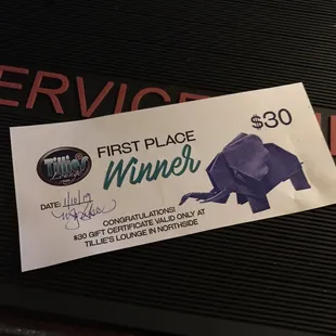 Thursdays @ 7:00PM, bring it! ($60 in bar tabs given away weekly)