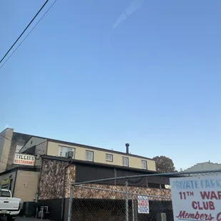 the front of the restaurant