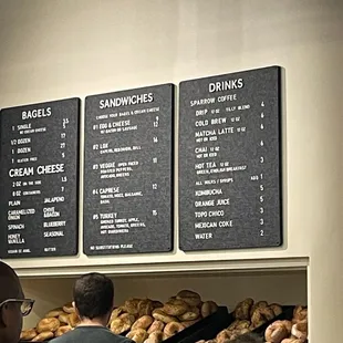 menus and prices