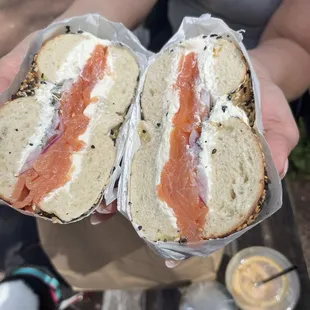 Lox on everythin bagel