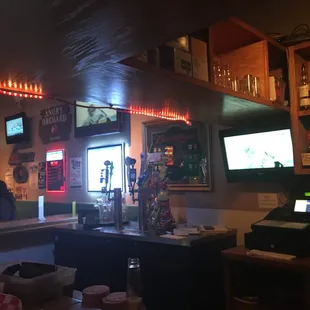 the bar