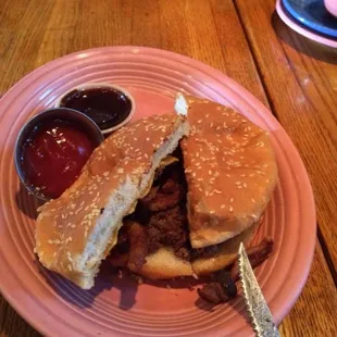 The burger I ate, but not what I ordered.