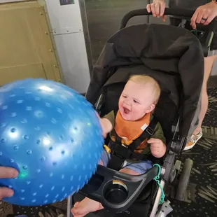 My grandson wpn a ball