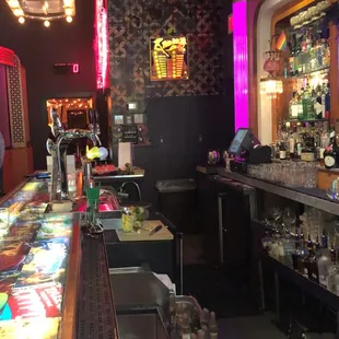 Bar area in semi-private room