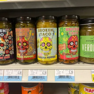 jars of hot sauce