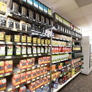 a grocery aisle