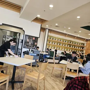 interior, sushi and sashimi