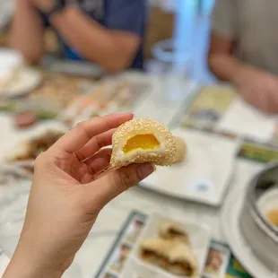 Lava custard sesame ball