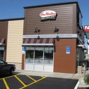 the front of the restaurant