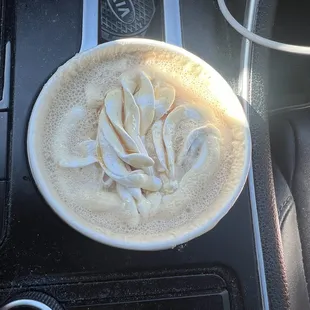 Hot vanilla latte