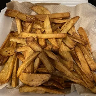 Hand cut fries