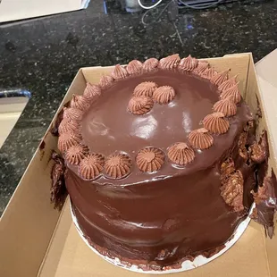 Triple Chocolate Doberge cake