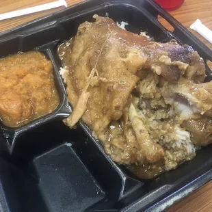 a meal in a plastic container