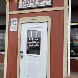 The front door to enter inside of Tim&apos;s Palace