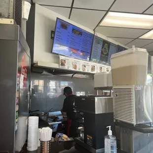 the counter area