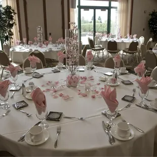 Table setting at 50th anniversary party