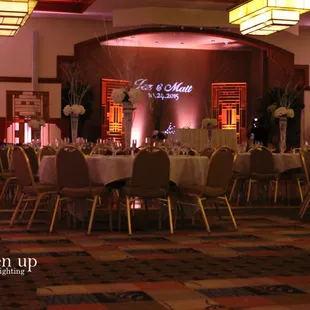 Brighten Up Event Lighting | Roseville Timber Creek Ballroom Uplighitng