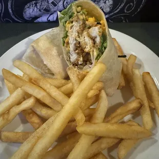 Buffalo chicken wrap